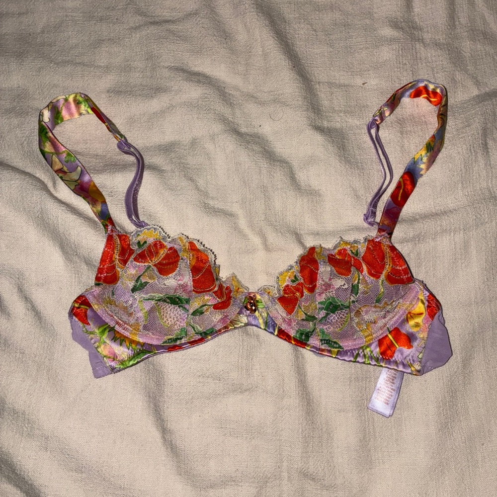 Floral Lace Underwire Bra